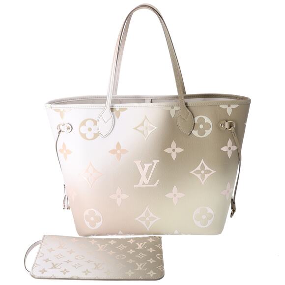 Louis Vuitton Neverfull MM Spring In The City Tote Bag Sunset Khaki Monogram - Picture 1 of 9